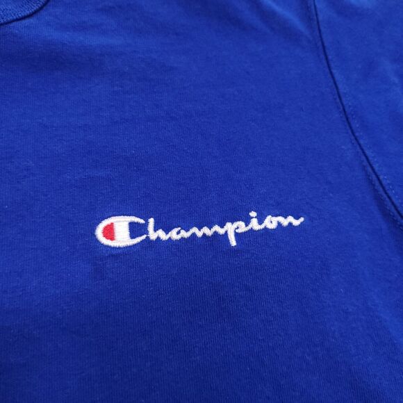 Champion Casual Short Sleeve Pullover T-Shirt Mens Size Extra Large XL Blue - Picture 4 of 10